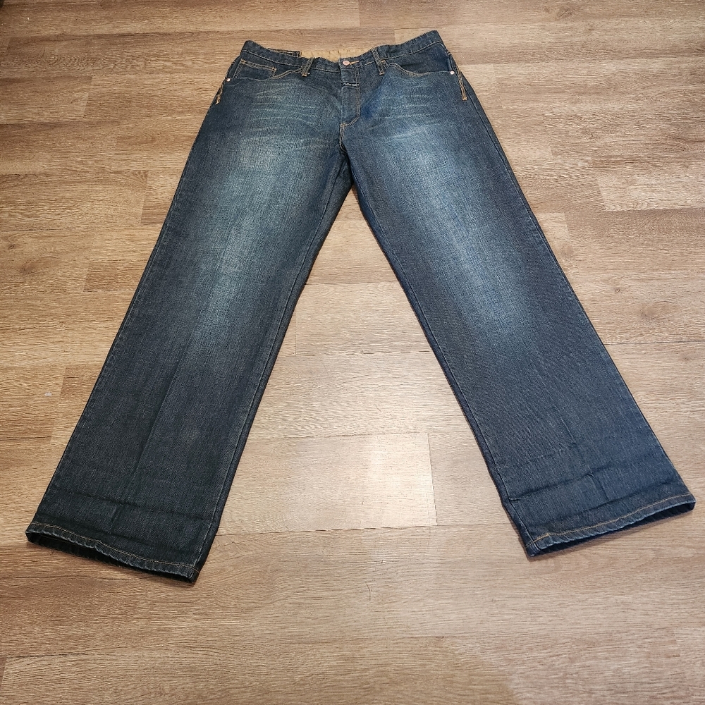 Marithe francois girbaud jeans size 38m embroidery